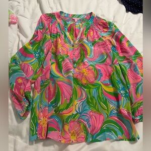 Lilly Pulitzer Elsa Top in So A Peeling